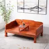 Cama Luohan, Muebles de Olmo Estilo Chino de Madera Maciza, Sofá para Sala de Estar, Juego de Colchón para Apartamento Pequeño, Juego de Tres Piezas, Sofá Estilo Zen para Casas de Huéspedes