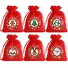 Bolsas de Regalo Navideñas Reempaquetadas por Amazon Bolsas de Empaque de Dulces de Cuenta Regresiva de Adviento Coloridas Bolsas de Regalo para Fiestas Navideñas