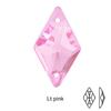 Accesorios con Forma de Rombo Cosidos a Mano, Diamantes de Cristal Superbrillantes Cosidos a Mano, Materiales de Galvanoplastia DIY, Accesorios Planos para Ropa, Joyería