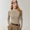 100% cachemira pura, nueva colección otoño 2026, suéter de cachemira tejido de punto para mujer, estilo francés de alta gama, cuello redondo, corte ajustado