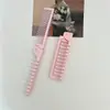 Pente Dobrável Compacto, Pente Dupla Função para Cachear e Massagear, Antiestático, Pente Portátil para Dormitórios Estudantis e Suprimentos de Hotel