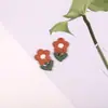 Acessórios de Decoração para Bolsas Femininas Flores Bordado em Computador Adesivos de Tecido Série Flor de Folha Mini Adesivos de Flor Pequena