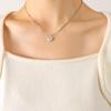 Collar con colgante de serpiente de oro con diseño de estilo coreano, estilo frío, estilo popular en internet, estilo nicho, cadena de bolas P591