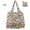 Bolsa de Tote de Compras Floral Grande de 190t en Stock de Gran Venta, Bolsa de Poliéster al por Mayor, Bolsa Plegable, Bolsa de Regalo Promocional