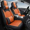 26 Nuevo Estilo Cabeza Dividida Piel Genuina Dibujos Animados 3D Transpirable Tridimensional Cobertura Total Cuatro Estaciones Universal Funda para Asiento de Coche Venta al por Mayor