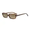 Nuevas Gafas de Sol Polarizadas Rectangulares Familia m Marco Pequeño Anti-UV de Gama Alta Moda para Hombre y Mujer Gafas de Acetato Personalizadas