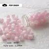 Resina en Polvo Gris Blanco DIY Ojo de Gato Cuentas Redondas Cadena para Celular Joyería con Cuentas de Agujero Recto Pulsera Collar Cuentas