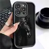 Éxito Instantáneo Diseño de Escalón de Grado Diamante Transfronterizo Caja Negra Ranurada para iPhone 15/16/17