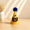 Gorro de Cumpleaños de Peluche de Dibujos Animados para Niños Decoración de Fiesta Adorable Gorro con Pompón en Forma de Animal Accesorios para Fotos de Primer Cumpleaños