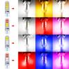 Lámpara LED bicolor para coche T10 5630 8SMD, lámpara bicolor T10, bombilla indicadora de silicona