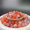 Nuevo Ágata Dulce Fuente de Sal Color Disperso Cuentas Rosadas Rojas Cuentas de Jade Accesorios DIY Materiales para Pulseras Al por Mayor