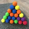 Tira de Espuma Eva Arco-Íris Listrado Bola Personalizada Núcleo Sólido Esponja Bola Brinquedo para Gato Cabeça de Pistola de Liberação Miofascial Bola de Massagem Eva