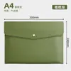 Bolsa de Arquivo A4 Personalizada Grande de Couro para Negócios Escritório Bolsa para Documentos Bolsa para Armazenamento de Contratos e Recibos Pode Ser Impressa com Logo em Cores