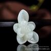 Xinjiang Hetian jade gelo claro jade limpo magnólia flor florescendo pingente rico masculino e feminino jade pingente natural jade joias de estilo nacional