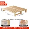 Cama retrátil de puxar toda em madeira maciça, sofá-cama dobrável multifuncional, cama de tatame emendada de uso duplo, sofá-cama para apartamentos pequenos