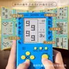 Consola de videojuegos electrónica portátil para niños de 4.1 pulgadas, recargable, máquina de juego Snake Tetris antigua