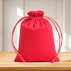 Bolsa de franela negra con cordón en la cintura para empaquetar joyas, bolsa de almacenamiento a prueba de polvo para joyas de franela, venta al por mayor