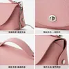 Marca Coreana de Nicho Modelo Nuevo 2026 Bolso Cruzado de Piel de Vaca de Primera Capa con un Diseño Elegante, Bolso de Mano, Bolso de Hombro Tipo Caja para Mujer