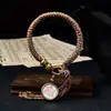Pulsera Original Tejida a Mano con Nudo Vajra Thangka Ocho Deidades Guardianas Pulsera de Tara Verde Sala de Transmisión en Vivo