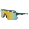 Gafas de Ciclismo Deportivo Transfronterizas, Gafas de Sol Deportivas al Aire Libre de una Pieza Huecas de Colores a Prueba de Viento y Arena, Gafas para Montañismo al Aire Libre