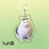 Llavero Acrílico Mini-Teatro de Memes de Gatos, Lindo y Divertido, Colgante Decorativo para Mochila, Regalo para Amigos