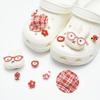 Hebilla Creativa de Zapato de Dibujos Animados Navideños Adecuada para Zuecos Flor de Zapato Reno Muñeco de Nieve DIY Accesorios Desmontables Hebilla Decorativa