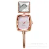 Reloj de Pulsera de Cuarzo para Mujer de Alta Gama con Diamantes Transfronterizo Versión Coreana Moda de Nicho Estudiante Reloj de Pulsera Fabricante