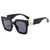Gafas de Sol de Moda Nuevas con Montura Grande en Forma de V, Gafas de Sol a la Moda con Montura Cuadrada para Protección Solar, Accesorios de Verano Estilo Ins, Gafas de Sol Estilo Callejero