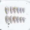24 PIEZAS Colección de Arte para Uñas Bestseller Transfronterizo Navidad Halloween Flor Uñas Portátiles Ojo de Gato Halloween Piezas de Uñas Portátiles