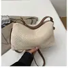 Bolsa Tejida 2026 Nuevo Verano Gran Capacidad Estilo Perezoso Bolso de Paja Tipo Tote Bolsa de Playa Vacaciones de Playa Bolso de Mujer