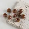 Cuentas Redondas Acrílicas con Agujero Grande Material para Enhebrar Joyería Accesorios DIY Cadena para Teléfono Móvil Pulsera Collar Joyería Venta al por Mayor