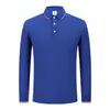 Nova Camisa Polo Lapela Manga Longa Outono e Inverno Impressão Personalizada Logo Grupo Empresarial Roupas de Trabalho Cultura Camisa Bordado