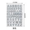 DIY Transfronterizo Más Vendido 26 Letras Inglesas Polvo de Brillo Logotipo Bordado Grabado Película Parche de Tela Combinable Libremente Fábrica Ahora