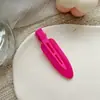 Clip para flequillo de pelo sin costuras de color caramelo para chica dulce japonesa y coreana, sin presión, pasador de moda simple con textura esmerilada, que reduce la edad