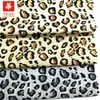Tela de Algodón Estampada de 40 Hilos, Corbata de Moño con Estampado Geométrico de Leopardo, Camisa para Hombre, Zapatos y Sombreros, Tela de Tira de Borde para Manualidades DIY Hecha a Mano
