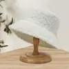 Sombrero de Cuenca Cálido para Otoño e Invierno Venta al por Mayor Sombrero de Cubo Retro Celebridad de Internet con Estampado Sombrero de Pescador de Cachemira para Hombres y Mujeres con Logo Personalizado