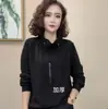Moletom Esportivo Fashion Tendência Estilo Coreano para Mulheres, Novo Outono 2025, Popular para Dropshipping