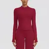 Top de yoga sin costuras de nuevo estilo transfronterizo con cuello alto y cremallera, una chaqueta deportiva elegante para mujer, perfecta para correr, fitness y yoga