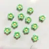 Nuevo girasol acrílico de cinco pétalos con cuentas de color, pulsera, collar, tocado, accesorios hechos a mano
