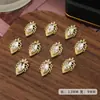 Lz Mismo Estilo Arte de Uñas Aleación Accesorios Borde de Encaje Pedrería Pegatinas para Uñas Hueco Deslumbrante Lujo Zircón Palacio Decoración de Uñas