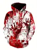 Sudadera con capucha de manga larga para hombre, estilo europeo y americano, para primavera y otoño, con estampado 3D de calavera, sudadera de moda casual estilo callejero