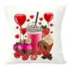 Funda de almohada con estampado de Cupido para el Día de San Valentín de Amazon Transfronterizo para Sala de Estar, Dormitorio, Cojín de Sofá, Felpa y Cómoda