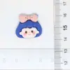 Avatar de niña de dibujos animados lindo polvo de arroz para café resina clásica pegamento de crema accesorios parche hecho a mano para bricolaje