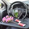 Bandeja para volante de coche mesa de comedor multifuncional para coche portavasos escritorio para escribir en coche bandeja de coche