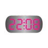 Reloj electrónico con pantalla digital LED de viento simple, venta al por mayor, reloj despertador digital pequeño de escritorio para estudiantes y niños, reloj despertador con espejo 6637