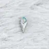 Aleación de Titanio G23 Ópalo Aurora Helado Acero de Titanio F-136 Rosca Interna Ópalo Labio Uña Piercing Pendientes Cabeza