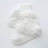 Meias de Renda para Meninas, Meias Curtas de Renda para Recém-Nascidos, Respiráveis, Absorventes de Suor, Antiderrapantes, Meias de Bebê Classe A