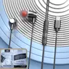 Fornecimento direto da fábrica de novos fones de ouvido de metal fones de ouvido com fio Tipo-C controle por fio subwoofer semi-in-ear e-commerce transfronteiriço