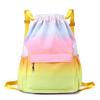 Mochila de Viagem Dobrável para Mulheres no Atacado, Bolsa de Compras Grande Capacidade em Tecido Oxford, Mochila Pequena com Cordão, Uso Duplo, Leve e Impermeável