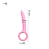 Tapón Anal en Forma de Media Luna, Tapón Anal Tipo Tirador Manual, Bolas Anales de Silicona, Palo Expansor Anal, Juguete para Adultos Sm